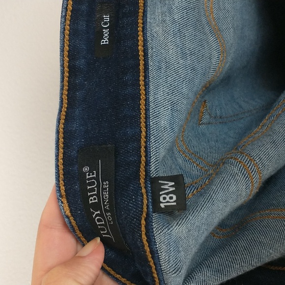 Judy Blue Boot Cut Jeans Womens 18W Stretch Dar Wash Bootcut - Picture 12 of 14